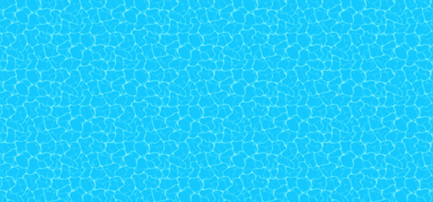 水蓝色背景。无缝蓝色波纹图案。水池纹理底部背景。矢量图图片下载