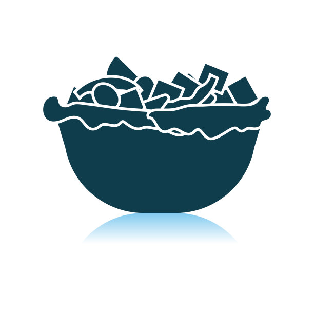 盘中沙拉图标图片下载