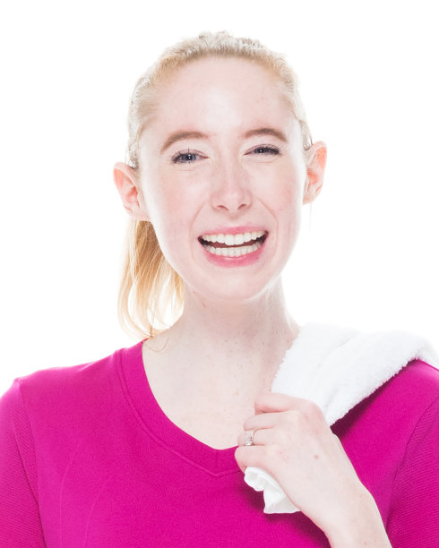 美丽的女性在运动服装-图片下载