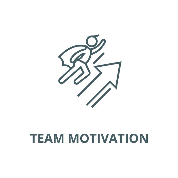 团队动力矢量线图标、线形概念、轮廓符号、符号图片下载