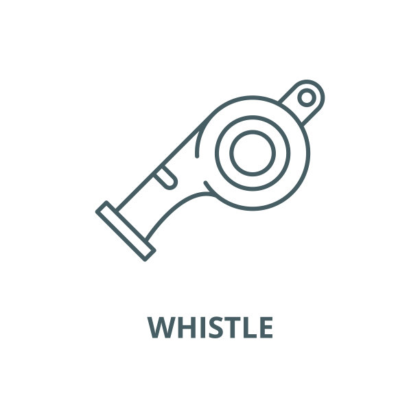 口哨矢量线图标、线形概念、轮廓符号、符号图片下载