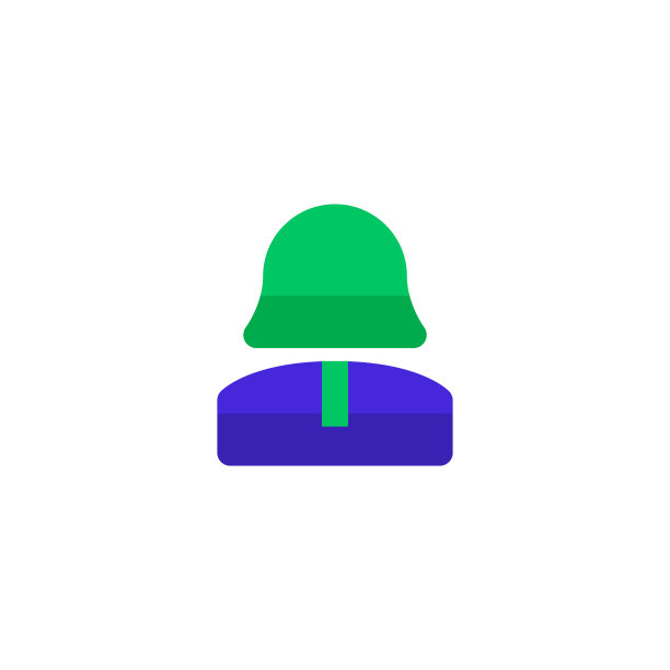 女性员工图标设计。女办公室职员的象征。简洁洁净专业的企业管理概念矢量插画设计。图片下载