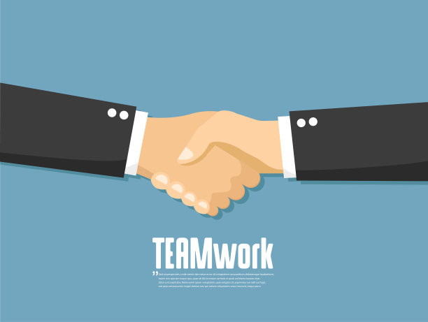 商业伙伴的握手素材图片