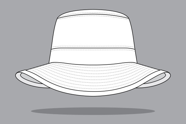 桶帽矢量模板图片下载