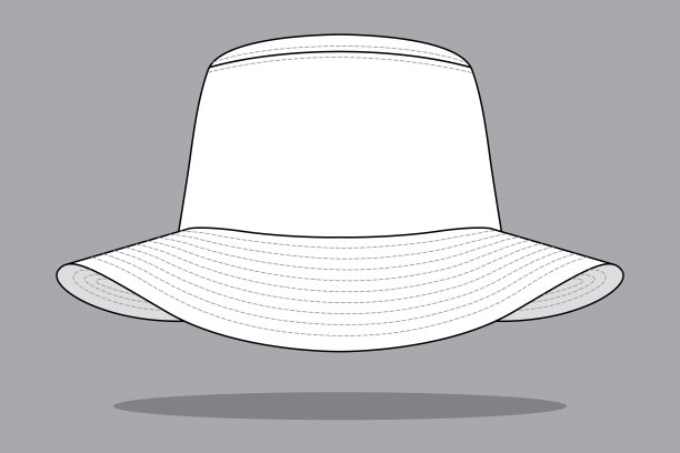 桶帽矢量模板图片下载
