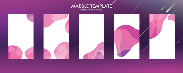 波液体模板收集与梯度飞溅的instagram故事，可以用于销售横幅背景，照片，夏季销售，网站，移动应用程序，海报，传单，优惠券，礼品卡-矢量图片下载