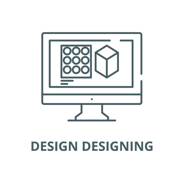 设计设计矢量线图标，线性概念，轮廓符号，符号图片下载