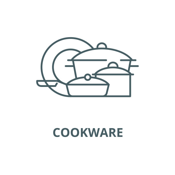 炊具矢量线图标，线性概念，轮廓符号，符号图片下载