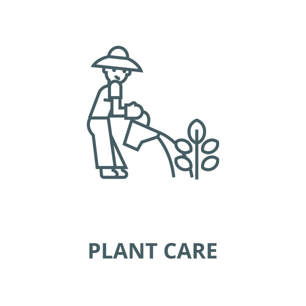 植物护理矢量线性图标图片下载