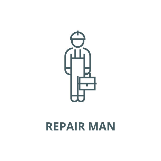 修人矢量线图标，线性概念，轮廓符号，符号图片下载