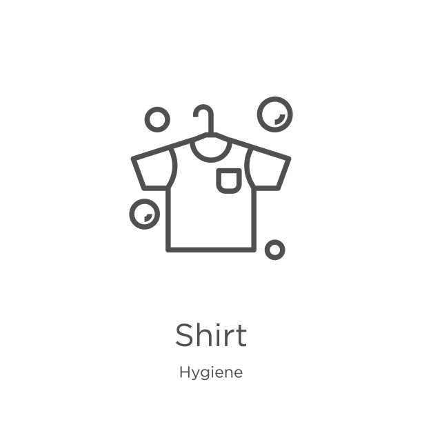 从卫生收集衬衫图标向量。细线衬衫轮廓图标矢量插图。轮廓，细线衬衫图标用于网站设计和移动，应用程序开发图片下载
