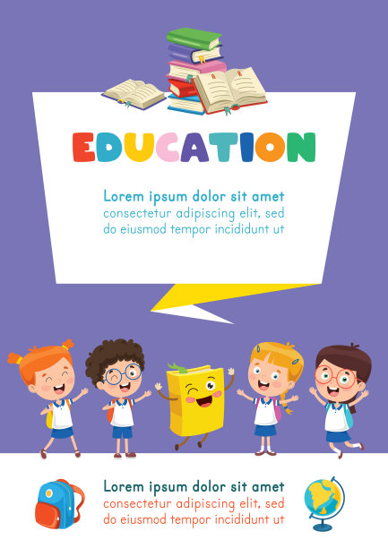 矢量插图儿童教育图片下载