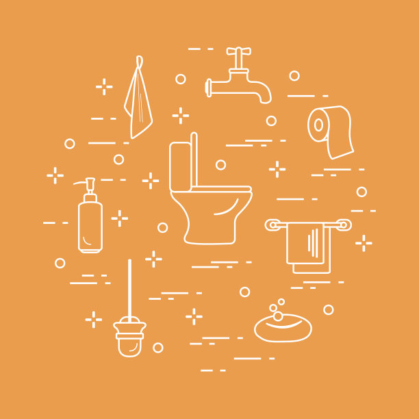 卫生间和浴室配件。图片下载