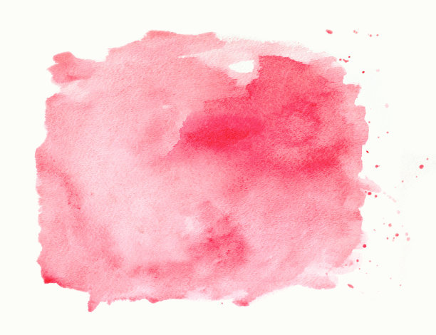 红色水彩框架飞溅图片下载