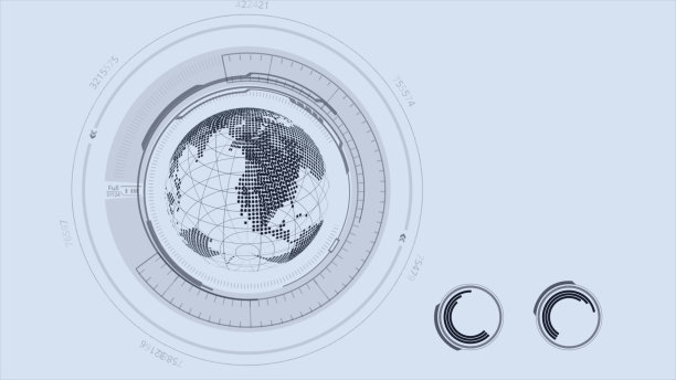 用数字地球实现大数据可视化。Fintech。图片下载