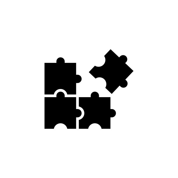 拼图图标图形设计模板矢量素材图片下载