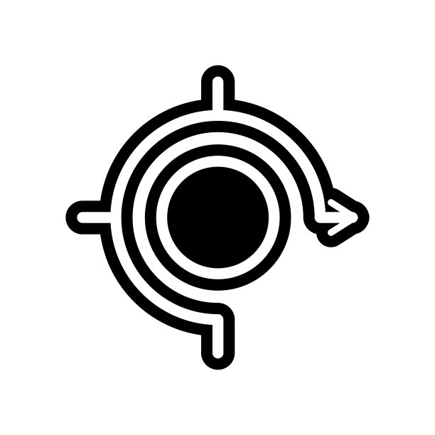 反转点图标。移动概念和Web应用程序导航元素图标。用于网站设计和开发、应用程序开发的字形、扁平图标图片下载