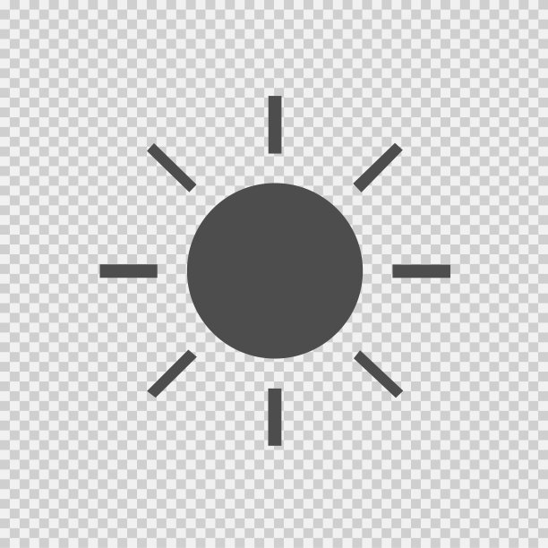 太阳矢量图标eps 10。简单孤立的象形图。图片下载