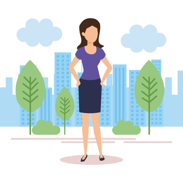 田野里年轻漂亮的女人图片下载