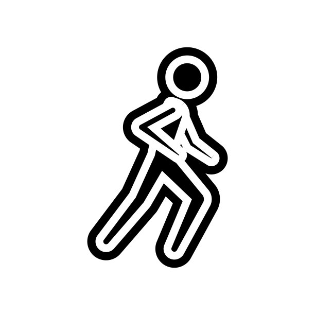 跑步者图标。移动概念导航元素和web应用图标。字形，平面图标用于网站设计和开发，应用程序开发图片下载