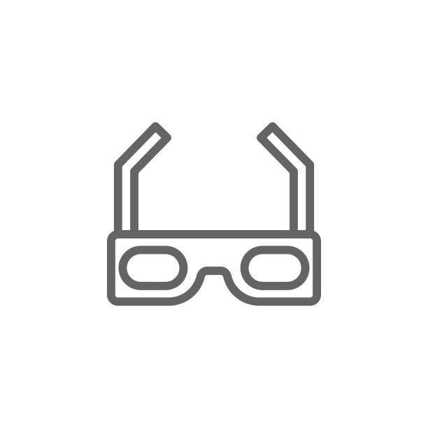 电影3d复古眼镜图标。剧场图标元素。细线图标用于网站设计和开发，应用程序开发。溢价图标图片下载