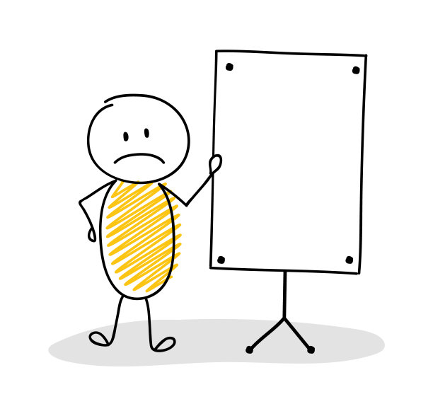 空白板的滑稽小丑。向量图片下载