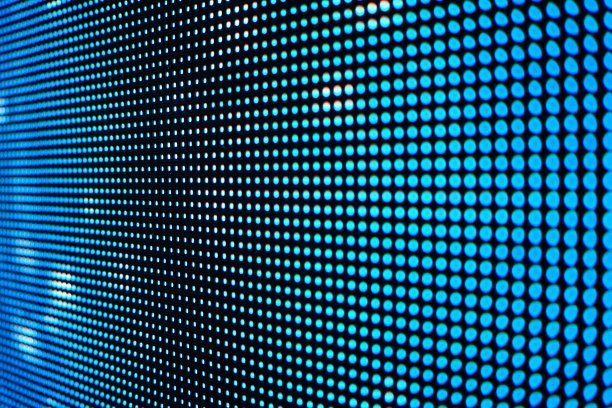 特写:深蓝和LED屏幕图片下载