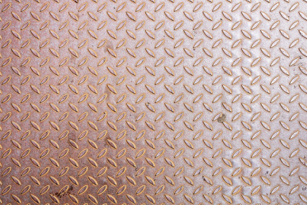 生锈的钻石金属板背景图片下载