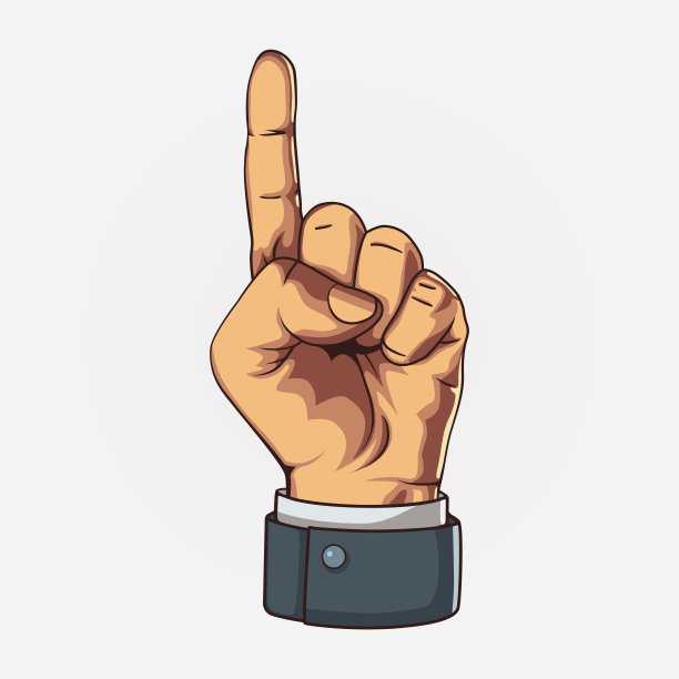 手显示一个计数。指向的手。图片下载