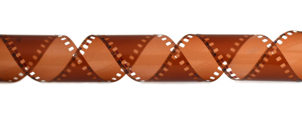 幻灯带孤立的白色背景图片下载