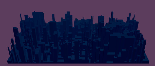 抽象的城市模型。矢量插图。图片下载