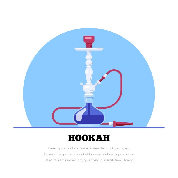 水烟旗帜的概念图片下载