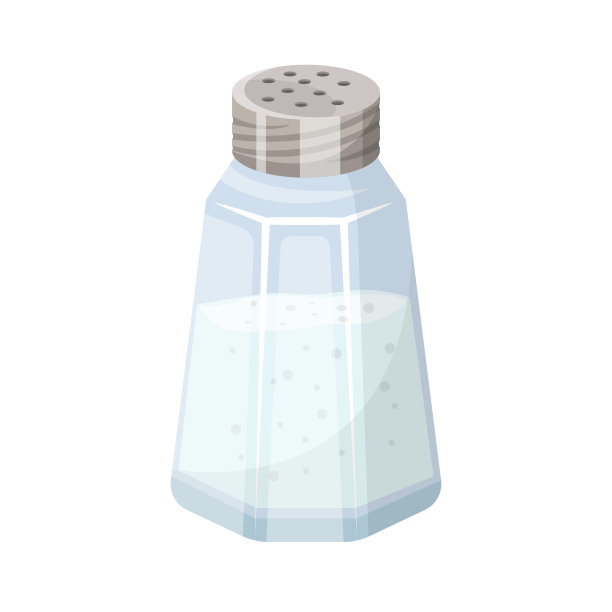 盐瓶矢量设计插图孤立的白色背景图片下载