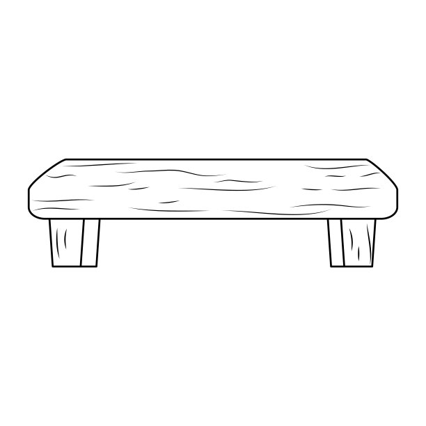 木制小餐桌野餐图片下载