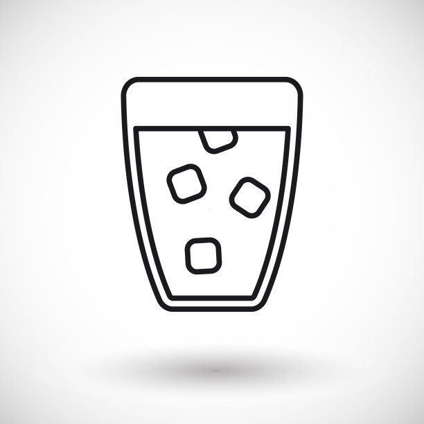 玻璃水矢量矢量细线网页图标图片下载