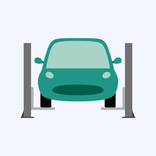 汽车服务和修理，修理汽车，企业概念矢量插图图片下载