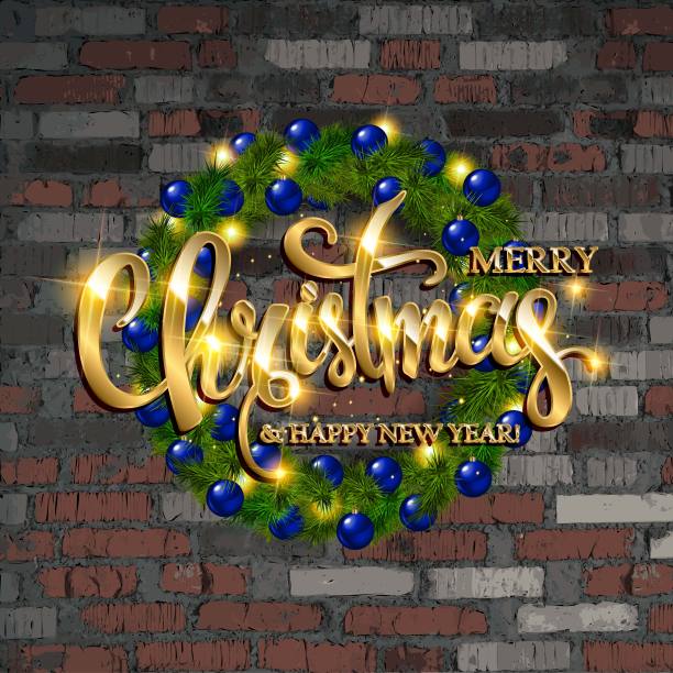 圣诞花环的现实树枝图片下载