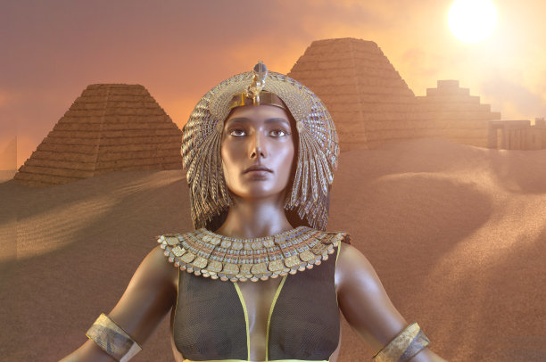 埃及艳后七世纪埃及3D渲染图片下载