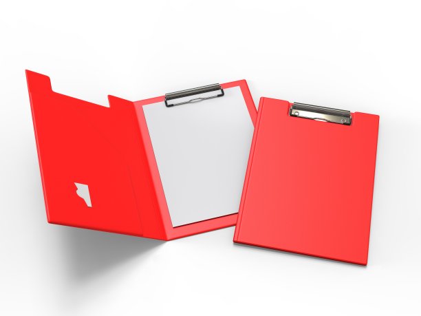 标记和模拟的空白剪辑文件夹剪贴板。3 d渲染插图。图片下载