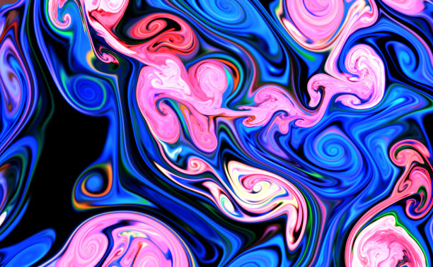 无缝彩色烟雾图案。魔术空间纹理的白色背景。图片下载