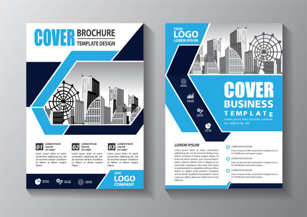 宣传册设计，封面现代布局，年度报告，海报，传单在A4彩色三角形，几何形状的技术，科学，市场与光背景素材图片