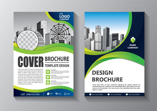 宣传册设计，封面现代布局，年度报告，海报，传单在A4彩色三角形，几何形状的技术，科学，市场与光背景素材图片
