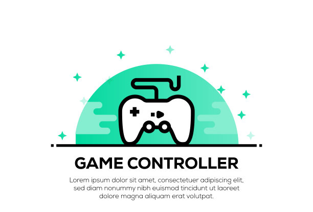 游戏控制器图标概念图片下载