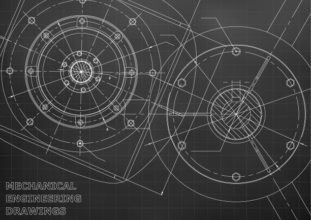 机械图纸。工程说明背景图片下载