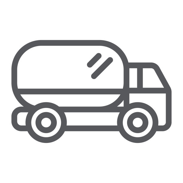 卡车线性图标，交通运输和汽车，货车标志，白色背景上的线性图案矢量图形图片下载