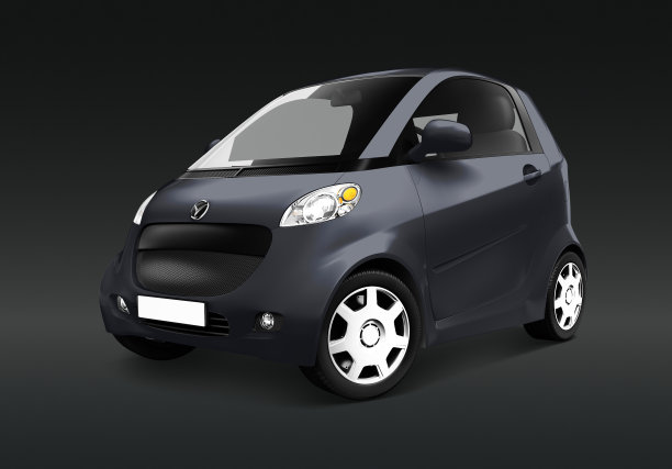 灰色的微型汽车图片下载