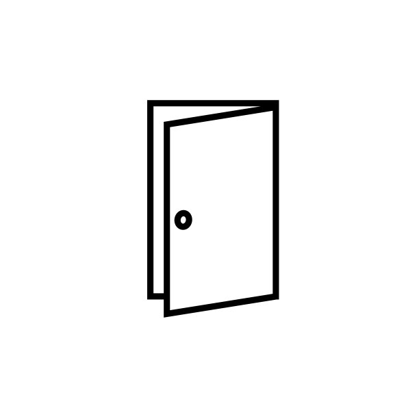 门线图标，标志孤立在白色背景上图片下载