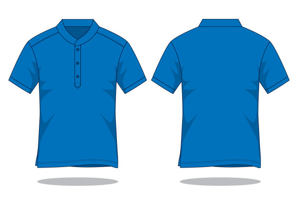 马球衫向量模板图片下载