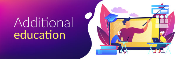 在线学习为老年人概念横幅标题图片下载