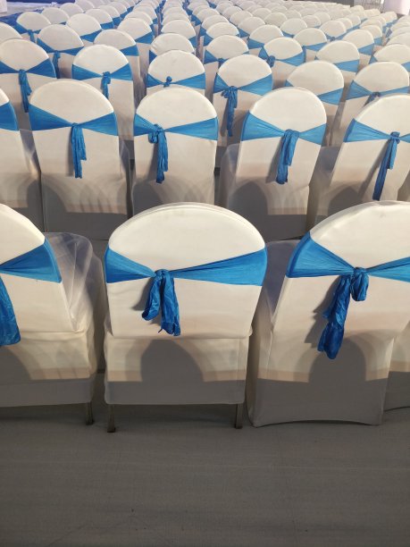 婚礼椅子的全帧照片图片下载